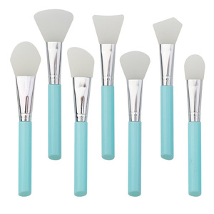 Pinceaux cosmétiques professionnels en silicone à poils de <span class=keywords><strong>blaireau</strong></span> obliques et angulaires pour salons de beauté – Vente en gros - Product Image 5