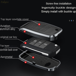 Porte-clés de voiture en alliage d'aluminium pour Kia Sportage Cerato Optima <span class=keywords><strong>K2</strong></span> K3 K4 K5 Rio Picanto <span class=keywords><strong>K2</strong></span> Soul Sorento <span class=keywords><strong>Ski</strong></span> Sedona Accessoires - Product Image 2