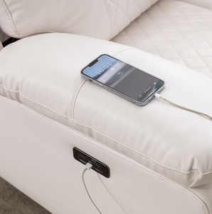 Juego de Sofás de Cuero Eléctricos Reclinables Minimalistas Modernos, Multifuncionales, Extensibles y Plegables para Casa, Apartamento, Hotel o Villa - Product Image 6