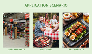 Dùng một lần tre xiên 50cm Chiều dài teppo xiên Túi BBQ Gậy mẫu miễn phí cho các bên ngoài trời và nhà bếp sử dụng - Product Image 3