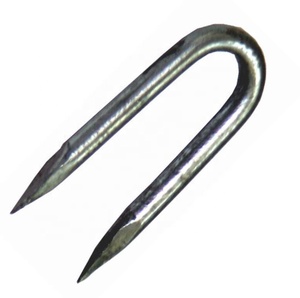 Grapas en Forma de U con Punta de Diamante Galvanizadas de 1 Pulgada - Product Image 1