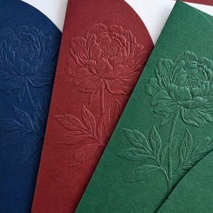 Invitation de <span class=keywords><strong>mariage</strong></span> de luxe élégante et personnalisée, couleur sur mesure, avec estampage et gaufrage, enveloppe incluse, support petite quantité, prix usine - Product Image 3