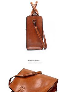 Bolso de Mano Personalizado para Mujer, Estilo Retro, Bolsos de Hombro de Cuero Encerado de Lujo - Product Image 4