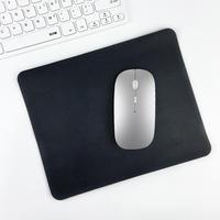 Tapis de souris multicolore épaissi en cuir PU à la mode Tapis de souris sans fil rond carré étanche et sale LOGO personnalisé