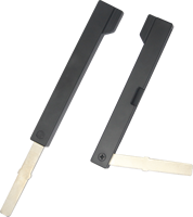 Clé vierge pliable intelligente avec lame en laiton et coque PC ABS, clé de secours pour serrure de porte à empreinte digitale