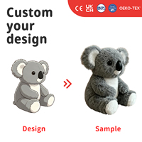 Peluches Koala Personnalisées en Gros, Service OEM ODM, Jouet Animal de Bon Rapport Qualité-Prix, Certifié CE EN71, Peluche Sûre