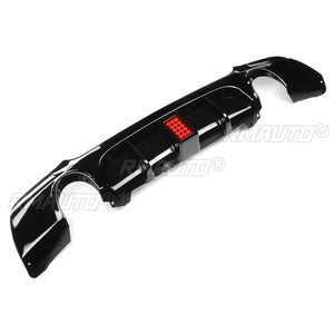 New Car Rear Bumper <b>Diffuser</b> Lip Spoiler W/<b>LED</b> Brake Light for BMW E92 E93 325i M Sport 2007-2013 Rear Bumper Splitter Protector - Product Image 3