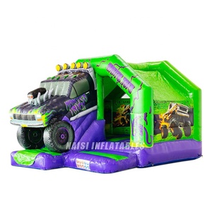 Structure gonflable Monster Truck <span class=keywords><strong>Grave</strong></span> <span class=keywords><strong>Digger</strong></span> avec toboggan, 100% PVC, pour location événementielle - Product Image 1
