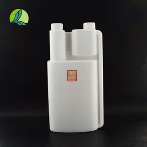 Laboratory Plastic Dispenser 100ml 250ml 500ml 1000ml HDPE Double-chamber Dosing Two-neck Bottle For Testing