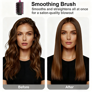 Xách tay 6 1 tốc độ cao không dây điện tóc Styler Đa-Chức năng thổi máy sấy Hot Air tự động tóc Curler bàn chải cho bận rộn - Product Image 1