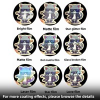 Autocollants d'étiquette de marque en papier synthétique résistant aux UV imperméable de haute qualité Laser argent Designer Logo impression personnalisée découpe