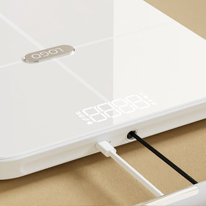 Einzigartige Haushalts-Personenwaage mit BMI-Fitness-Messung, 8 Elektroden, Smarte Körperfettwaage mit Bluetooth und WLAN - Product Image 4