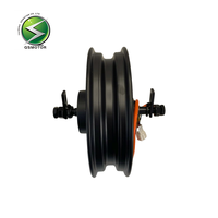 QSMOTOR 10 Inch V3 1200W35H Motor DC Tanpa Sikat Flywheel Konstruksi Magnet Permanen Rem Cakram Tahan Air Sepeda Listrik IE4
