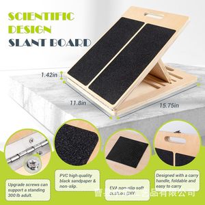 Tabla Inclinada Portátil de Madera con Pedal Ajustable para Gimnasio en Casa, Oficina, Uso en Fisioterapia al Aire Libre - Product Image 3