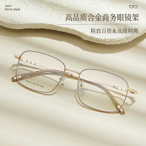 Montures de lunettes carrées en alliage Danyang 35016, légères, monture complète, unisexe, verres en résine, pour usage professionnel - Product Image 2