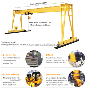 Single Beam Rail Mounted Gantry <b>Crane</b> 5T 10T 16T Single Girder Gantry <b>Crane</b> - Product Image 6