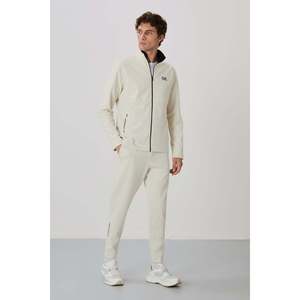 Ensemble de survêtement pour homme Carlos Beige, coupe standard, respirant, vêtements décontractés - Product Image 3