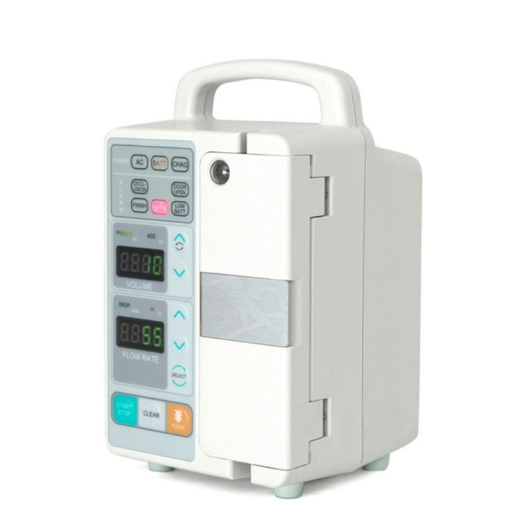Bomba de infusión electrónica de la UCI del hospital, bomba de infusión iv con calentador