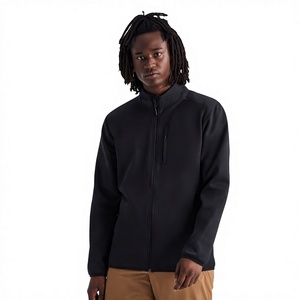 Veste polaire pour homme sur mesure en gros, fermeture éclair intégrale, col montant, coupe-vent décontracté, vêtement d'extérieur pour l'hiver, service OEM ODM personnalisé - Product Image 1