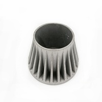 Piezas de Metal de fundición a presión de Zinc y aluminio, piezas de lámpara para exteriores, luz Led de energía Solar, carcasa de farola personalizada de fábrica