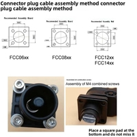 Connecteur haute tension YS 6 mm 60 100 120A mâle pour application de stockage d'énergie, batterie, véhicule électrique, matériau de contact en cuivre durable