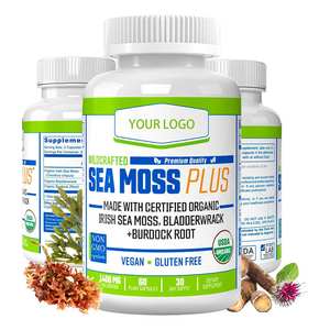 OEM/ODM Immunité prise en charge pilules végétaliennes complément capsules de mousse de mer organique naturelle pour adultes marque privée - Product Image 1