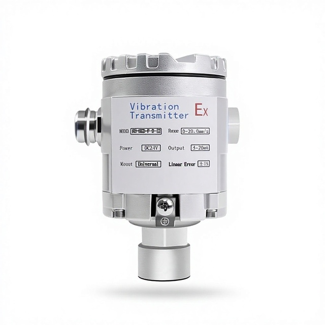 KH Three-Axis Explosion Proof Vibration Sensor 4-20mA RS485 Triaxial IEPE IP67 ATEX Motor Fan Industrial