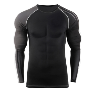 Chemise de compression pour homme à manches longues, respirante, antibactérienne, UPF50, séchage rapide, personnalisable par sublimation, pour entraînement MMA BJJ - Product Image 1