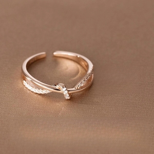 LT-469 Luxury Retro Design <strong>Cross</strong> <strong>Ring</strong> 925 Sterling <strong>Silver</strong> with Zircon Open Index Finger <strong>Ring</strong> for Women - Product Image 3