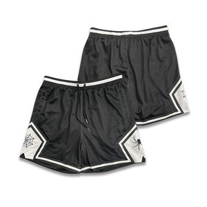 定制男士休闲运动素绣队篮球短裤 - Product Image 3