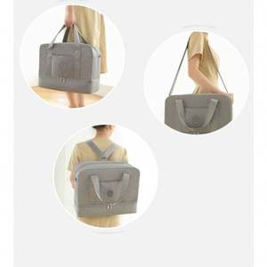 Sac de plage imperméable personnalisé avec séparation sec/humide, sac de voyage de week-end, sac à main portable grande capacité, bagage à main - Product Image 6