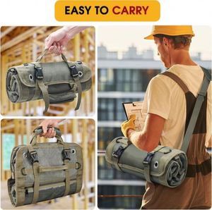 Bolsa de Herramientas Plegable con Ruedas, Diseño Cuadrado, de Tela de Poliéster Resistente para Exteriores, Organizador de Almacenamiento Profesional, en Oferta - Product Image 3