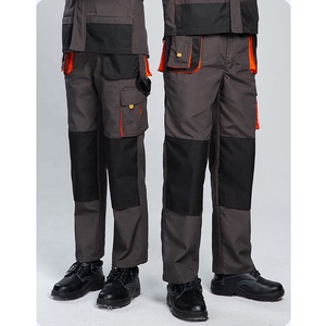 コットンとポリエステルの労働制服電気ワークショップ耐性マルチポケットメカニックのオーバーオール制服 - Product Image 2