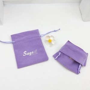 Custom Printed Luxury Drawstring Perfume Pen Watch Jewelry Gift Makeup Velvet <b>Pouch</b> Bag for Jewelry - Product Image 6