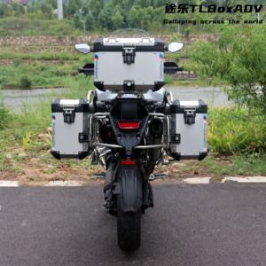 Barres de protection supérieures/inférieures en alliage d'aluminium 850/900/1200 pour modification de coffre de moto (côté/queue) – Idéales pour le voyage, le tout-terrain et les trajets quotidiens - Product Image 5