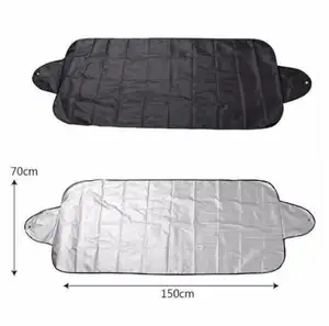 Outdoor Winddicht Magnetische Half Auto Cover Zonnescherm Protector Voorruit Sneeuw Ijs Cover Met Achteruitkijkspiegel Covers