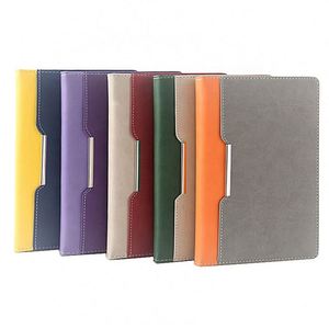 Mymoonpie Fashion Business Double Color Card <b>Insert</b> <b>Thread</b> Sewing Binding A5 Diary Hardcover PU Leather Notebook 80g 120 Sheets - Product Image 1
