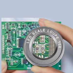 10x HD LED UV An Ninh màn hình túi Kính hiển vi cầm tay <span class=keywords><strong>Eyepiece</strong></span> với đèn và quy mô nhận dạng màn hình kính lúp - Product Image 2