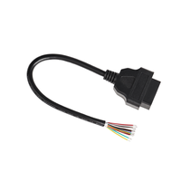 16-Pin Weibliches Kupfer-Verbindungskabel ELM327 Verlängerungskabel OBD2-Kabel 16-adrig Anpassbare Länge