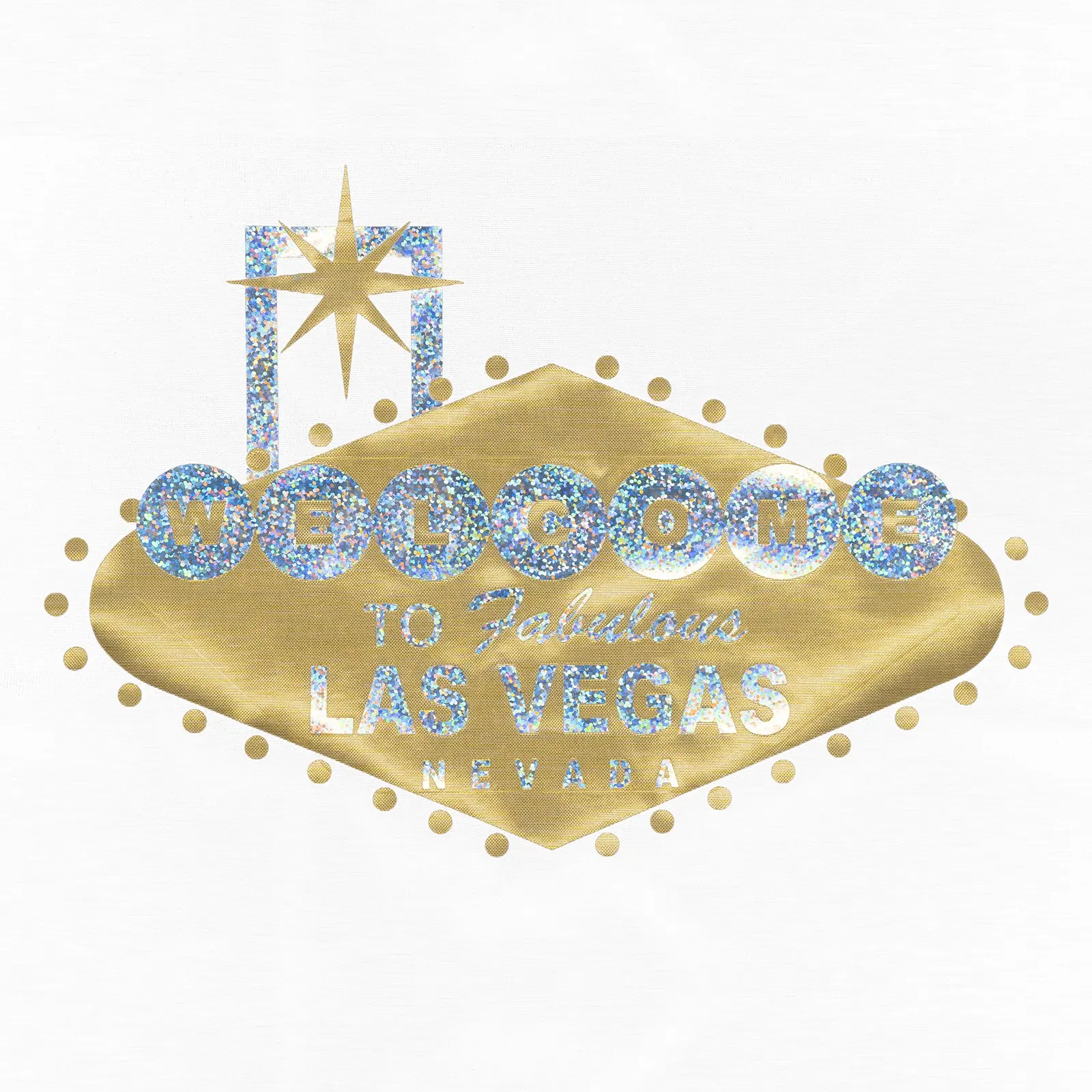 Eyd Las Vegas Fashion Design Metallic Folie Print Transfer Dtf Warmte Overdracht Afdrukken Voor T-Shirt