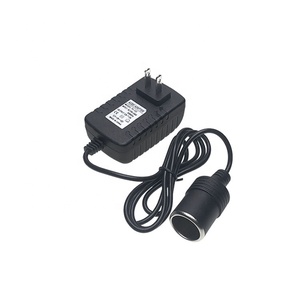 Adaptateur secteur YTYS 12V <span class=keywords><strong>2A</strong></span> DC avec multiprise (EU/US/UK/AU) et convertisseur allume-cigare, garantie 2 ans - Product Image 1