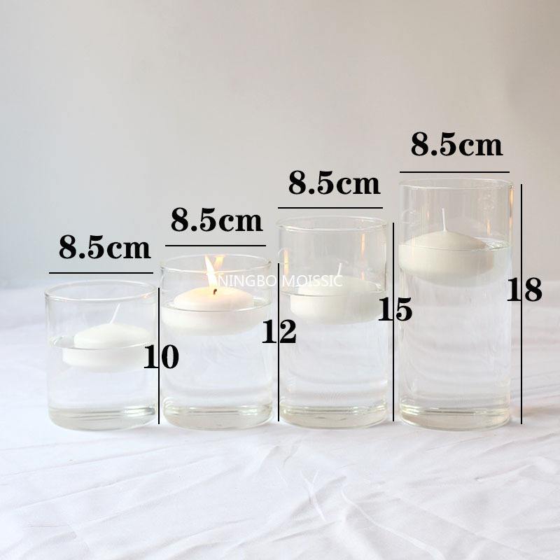 Diameter 8.5 four-piece set + floating candle