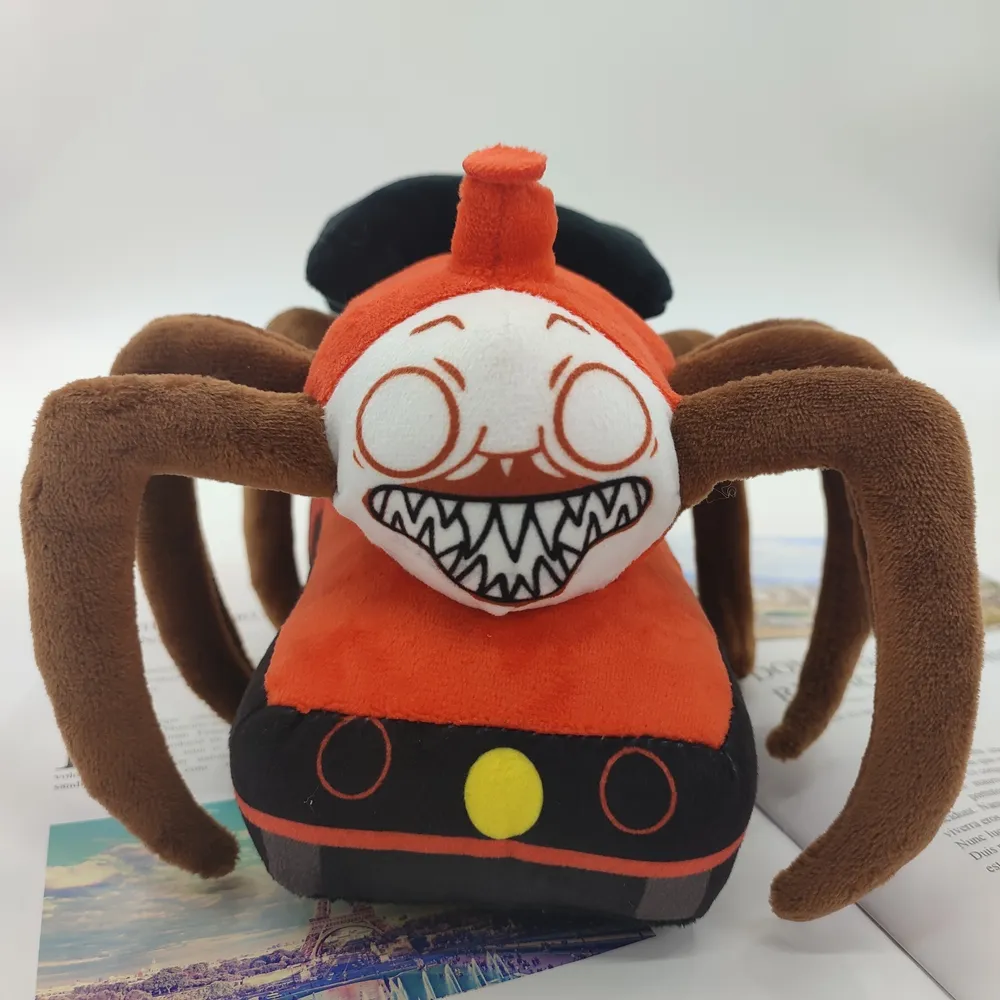 New Arrival 20cm Cartoon Figure Choo-Choo Charles Stuffed Toy Plush Choo-Choo Charles Spider Train Toy