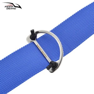 KEEP DIVING SSA RK06D Boucle japonaise à anneau en D en acier inoxydable 316 avec sangle de 5 cm pour réglage rapide et positionnement fixe - Product Image 2