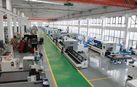 Mesin Pemotong Laser Serat Profesional Jinan Tianchen TM230 untuk Pipa Persegi, Akurasi Tinggi, CNC Cypcut 6000W 120m/menit, Water AI File