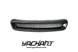 Cubierta de Parrilla Delantera Estilo <span class=keywords><strong>TPR</strong></span> de Fibra de Carbono para Civic EK 3DR Hatchback de 1996 a 1998, Apta para Parrilla Delantera de Civic EK 3DR Hatchback - Product Image 2