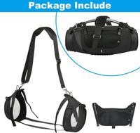 Sac de rangement pour câbles et équipement audio DJ avec séparateurs ajustables et double compartiment pour haut-parleurs et batteries externes