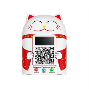 Escaneo de pantalla digital de 6 bits para pagar código <span class=keywords><strong>QR</strong></span> caja de sonido altavoz de voz con pantalla negra de 1,8 pulgadas - Product Image 1