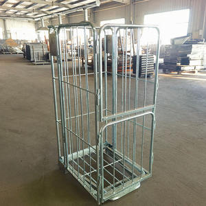 산업용 트롤리 트레이 랙 물품 운반 트롤리 휴대용 보관 단일 레이어 4 륜 물류 카트 - Product Image 3