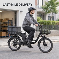 Vélo utilitaire électrique de livraison de marchandises avec freins hydrauliques et batterie amovible pour les flottes de livraison du dernier kilomètre